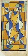 Theo van Doesburg Color design for Dance II. Spain oil painting artist